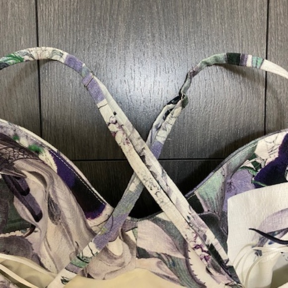 ERDEM Floral Bird Print Midi Dress Size 4 - Picture 5 of 9